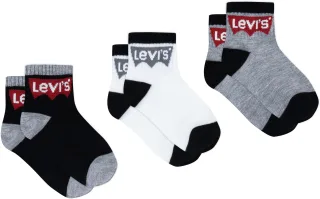 Levis Kids Socken "BATWING MID CUT3PK" Packung, 3 Paar tlg. im 3er-Pack