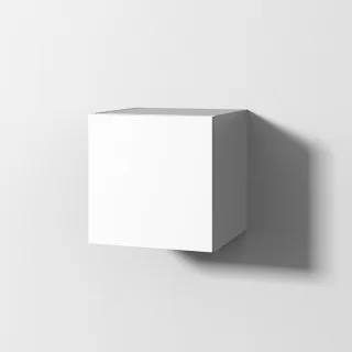 Sanipa Cubes Regalmodul mit 1 Tür, Weiß-Matt, CT12001 CT12001