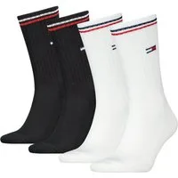 Tommy Hilfiger Socken TH UNI TJ SOCK 4P ICONIC (4 Paar) Logo am Bündchen