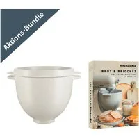 KitchenAid Küchenmaschinenschüssel KitchenAid Brot-Backschüssel + Brot & Brioche Rezeptbuch