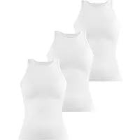 Janice Tanktop 3 x Damen Top hochgeschlossen Nauta Trägertop aus Baumwolle