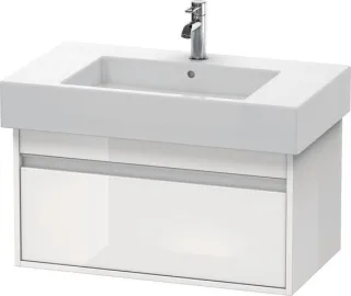 Duravit Ketho Waschtischunterbau wandhängend Weiß Hochglanz 800x455x410 mm - KT669002222 KT669002222