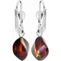 OSTSEE-SCHMUCK Paar Ohrhänger Ostsee-Schmuck Ohrhänger Klassisch 14x6 mm (2-tlg)