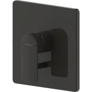 Bravat Milano Fertigset Wannenfüll- u. Brausearmatur 3564059 Unterputz, Einhebelmischer, schwarz matt