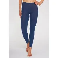 Lavana Strickstrumpfleggings Baumwoll Strumpfhose ohne Fuß, Uni Farben Thermosan, fein gestrickt, weich und elastisch