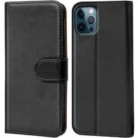 CoolGadget Handyhülle Wallet Klapp Tasche Book Case für Apple iPhone 12 / 12 Pro 6,1 Zoll, Hülle Klapphülle Flip Cover Etui Schutzhülle