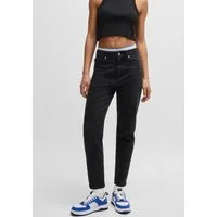 HUGO Blue Mom-Jeans Noe Straight Fit Jeans mit hoher Leibhöhe