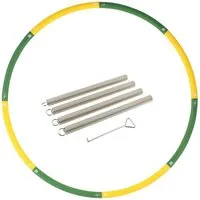Hoopomania Hula-Hoop-Reifen Hoopomania Booster Hoop mit Metallkern - 0.85 kg + Gewichte 4 x 200g (5-tlg)