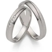 Firetti Trauring Schmuck Geschenk Hochzeit Ehering "LIEBE", Made in Germany - wahlweise mit oder ohne Zirkonia (synth)
