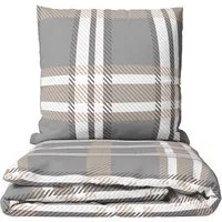 Leonado Vicenti Bettwäsche Winter flauschig warm, Fleece, 2 teilig, Thermofleece kuschelig weich, Kariert