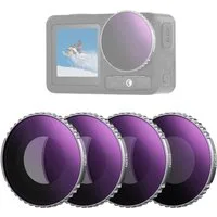 Neewer FL-91 ND Filter Set für DJI Osmo Action 4/5 Pro, ND8-ND64 Foto-Filter-Sets (Mehrfach beschichtet/Leichtgewicht)