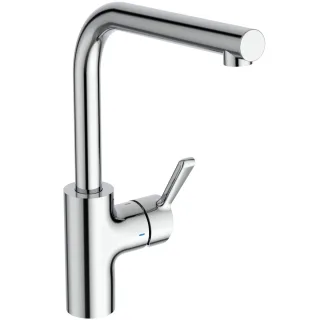 Ideal Standard Küchenarmatur Ceralife Ausladung 220mm Niederdruck L-Auslauf Chrom, BE247AA BE247AA