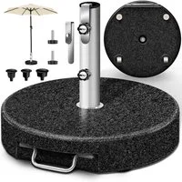 tillvex Sonnenschirm tillvex Granit Sonnenschirmständer, Balkonschirmständer für Schirmstöcke 16-48 mm & 300cm Schirmdurchmesser, Sonnenschirm, Granit Sonnenschirmständer