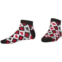 AbgeStrumpft Sneakersocken Abgestrumpft Sneaker Kartenspiel (1 Paar, 1-Paar, 1 Paar) lustiges Design