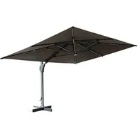 HOME DELUXE Sonnenschirm LED DIARO - ohne Schirmständer, LxB: 400x300 cm, 360° Drehfunktion, Solarbetriebene LED-Leuchten