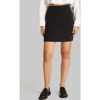 Calvin Klein Jeans Minirock WOVEN LABEL SWEATER SKIRT aus Rippware
