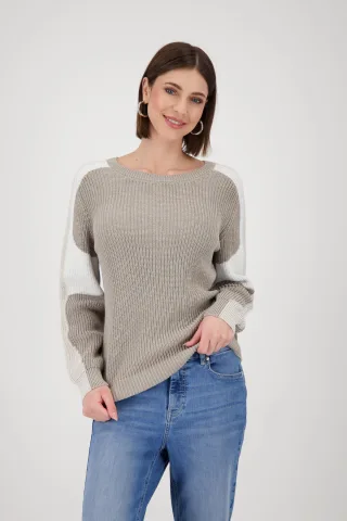 monari - Strickpullover mit Lurex - Gr. - 44