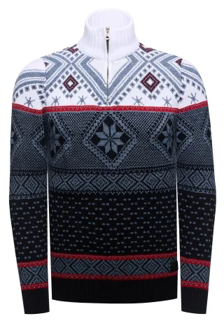 Rusty Neal Norweger Pullover Blau