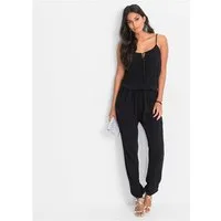 bonprix Jumpsuit aus strukturierter Viskose, seitliche Eingrifftaschen