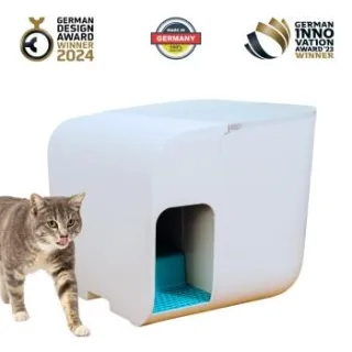 elly&bruce Katzentoilette Cloou weiß