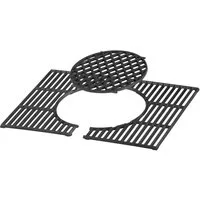 BBQ-Toro Grillrost Gusseisen Grillrost System 60 x 44 cm, Rost-in-Rost Gussrost Grill, Ideal für scharfes und schnelles Anbraten