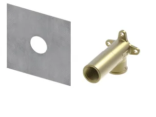 Tece profil System-Wandscheibe 1/2"x1/2" lange Ausführung, Si-Bronze, 9021017 9021017