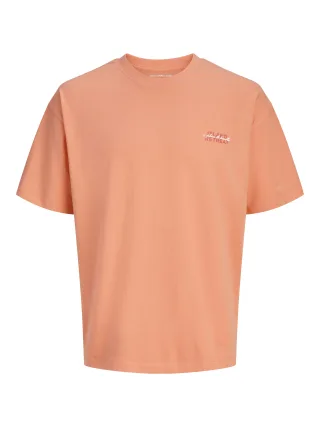 JACK&JONES - JCOETERNA SCRIPT BACK PRINT TEE SS JNR Persimmon - Gr. - 164