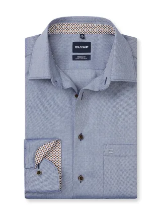 OLYMP - Businesshemd Modern Fit blau - Gr. - 39