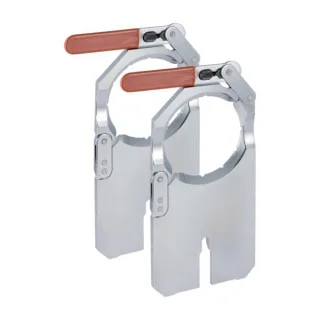 Geberit Aufspannplatten-Set 359813001 verchromt, DN 90, Ø 90mm, für Schweißmaschine