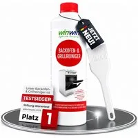 winwinCLEAN Backofenreiniger & Grillreiniger mit Spezial Nylon-Pinsel Gelreiniger (Intensivreiniger für Küche,Backofen,Herd,Grill von Fett & Ablagerung)