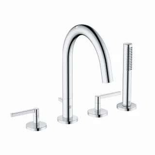 KLUDI NOVA FONTE 4Loch Wannenarmatur PURISTIC chrom, 204250515 204250515