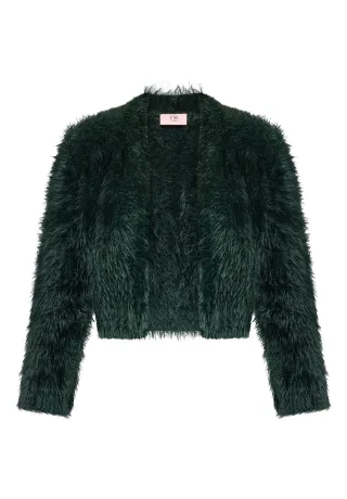 VM by Vera Mont - Strickbolero Dark Moss - Gr. - S