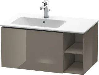 Duravit L-Cube Waschtischunterbau wandhängend Flanell Grau Hochglanz 820x481x400 mm - LC619108989 LC619108989