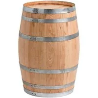 Temesso Stehtisch 100 oder 150 Liter - Holzfass natur - neu gefertigt aus Kastanie