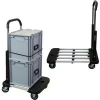 PROREGAL® Transportkarren KlappbarTransportwagen klappbar TAURUS 97x46x76cm Traglast 150kg