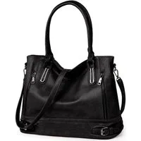 TAN.TOMI Handtasche Damen Handtasche Vintage Henkeltasche Weiches Umhängetasche, Top Griff Tasche Schultertasche für Frauen