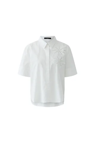 Oui - Bluse optic white - Gr. - 38