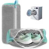 Blusmart Wäschesack Schuhwaschbeutel Waschmaschine, Wiederverwendbar (Automatische Reinigung, Plüsch Wäschesack, 2 St., 360° Reinigungsflusen), Für Schuhe, Sneaker, Tennisschuhe