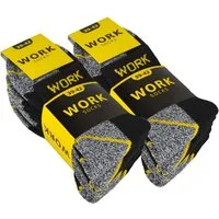 sockenkauf24 Arbeitssocken Herren Kurzsocken WORK kurze Arbeits Socken atmungsaktiv (10-Paar) Vollfrottee verstärkt