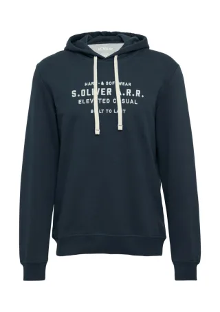 s.Oliver Red Label - Hoodie mit Stickerei blau - Gr. - S