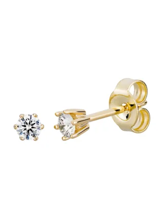 Orolino Ohrringe Gold 585 mit 2x Brillant zus. 0,20 ct.