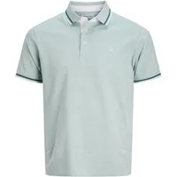 Jack & Jones Poloshirt Jack&Jones Übergrößen Poloshirt blaugrün JJEPAULOS