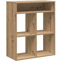 vidaXL Bücherregal Bücherregal Artisan-Eiche 66x31x80 cm Holzwerkstoff, 1-tlg.