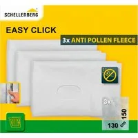 SCHELLENBERG Fliegengitter-Gewebe 3er Set Pollenschutzvlies Austauschset, (Packung, 1-St), für Fliegengitter Fenster Easy Click. 130 x 150 cm, weiß