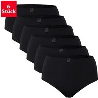 celodoro Slip Damen Taillenslip (6er Pack) Microfaser-Slip mit Stickerei