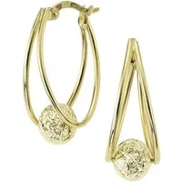Firetti Paar Creolen Schmuck Geschenk Gold 333 Kugel