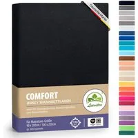 leevitex® Spannbettlaken verschiedene Größen, Stoffgewicht 170 g/m², 40 cm Steghöhe, Jersey, Gummizug: rundum, (1 Stück), verschiedene Farben, OEKO-TEX® STANDARD 100 zertifiziert