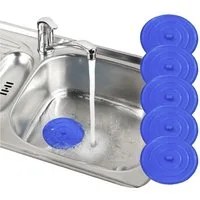 Maximex Waschbeckenstöpsel Universal, Ø 11 cm (Set, 5 St), Abflussstöpsel, Silikon, für Standardwannen, Waschbecken & Spüle