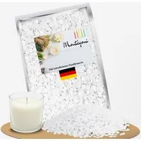 Montegoni Paraffinwachs für Kerzen, Kerzenwachs, vollraffineriertes Wachs Pastillen, Wachsgranulat pastillen, Kerzenwachs zum gießen