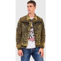 Cipo & Baxx Jeansjacke 'JEANS JACKET' mit coolem Alloverprint